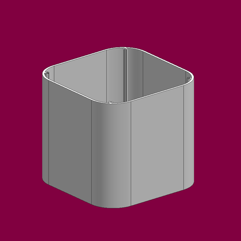 供应多规格现模铝合金型材 方形盒方管铝合金型材 可来图制模订作