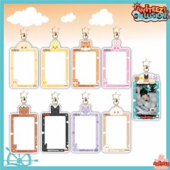 ATEEZ漫画カードフォトフレームキーホルダー愛豆小カード収納ストラップアクセサリースター周辺