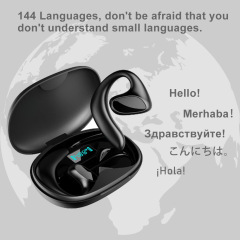 新型m 8スマートbluetooth翻訳イヤホンは144言語翻訳機無線bluetoothイヤホンをサポートしています。