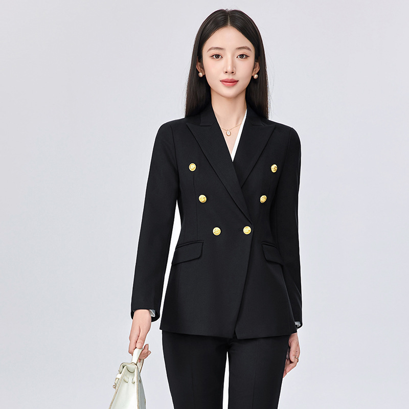 女商务套装时尚小西装外套高端修身职业工作服美容院店长前台工装