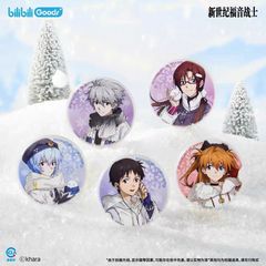 正版EVA新世紀エヴァンゲリータフォールin winteringシリーズバッジレーザーチケット明日香