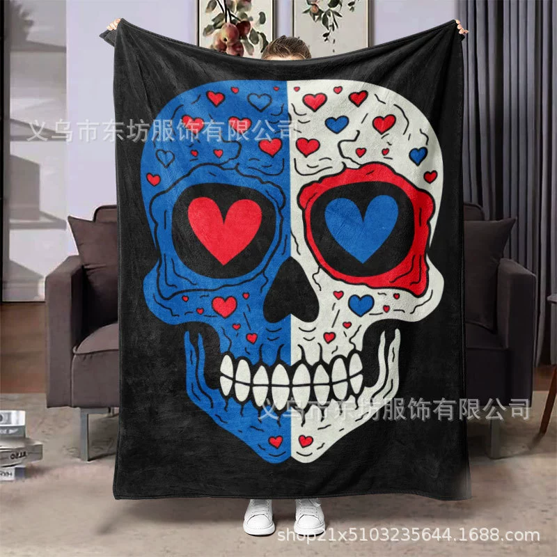 Колоссальные креативные и удобные черепа художественное чувство фланелевое одеяло универсальное