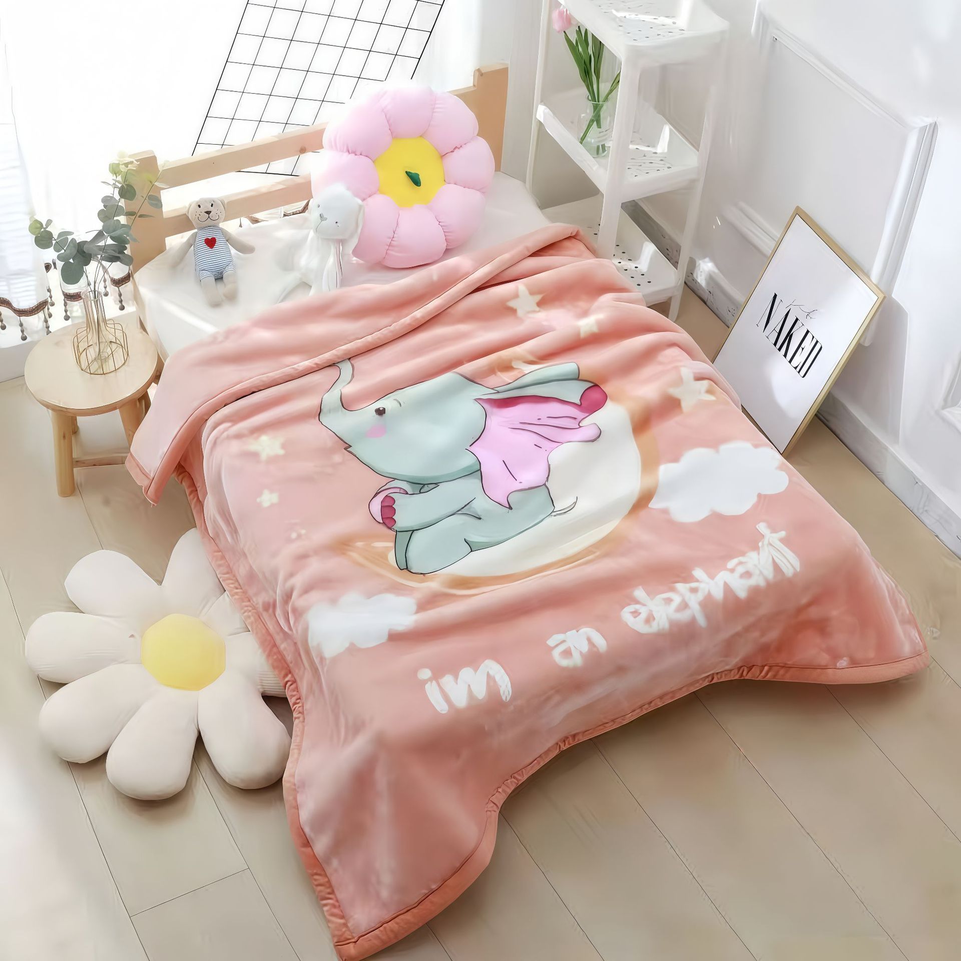 Moon elephant-orange (125*130) about 1.25kg