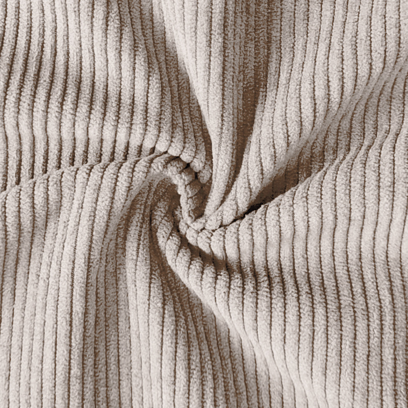 Abbigliamento da uomo casual, completo con pantaloni e felpa in velluto a coste con colletto alto e maniche lunghe_voghion.com