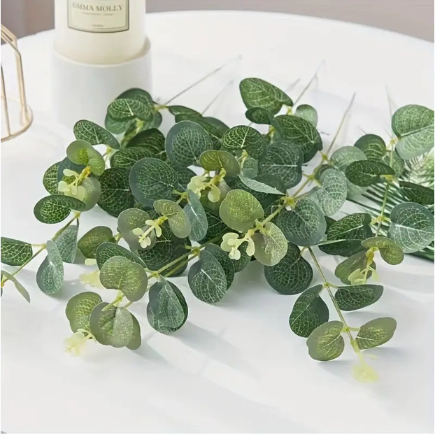 Eucalyptus Leaves Wedding Festival Scenery Simulated Eucalyptus Holiday Bouquet Accessories Flower Arrangement Accessories