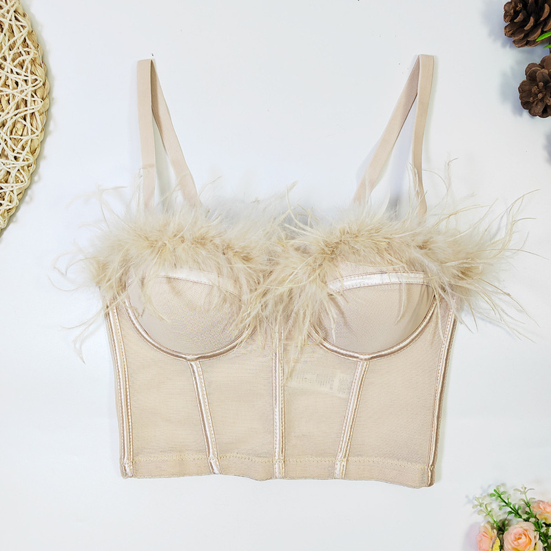 American Fishbone camisole women's tube top with chest pad American Fishbone camisole women's tube top with chest pad