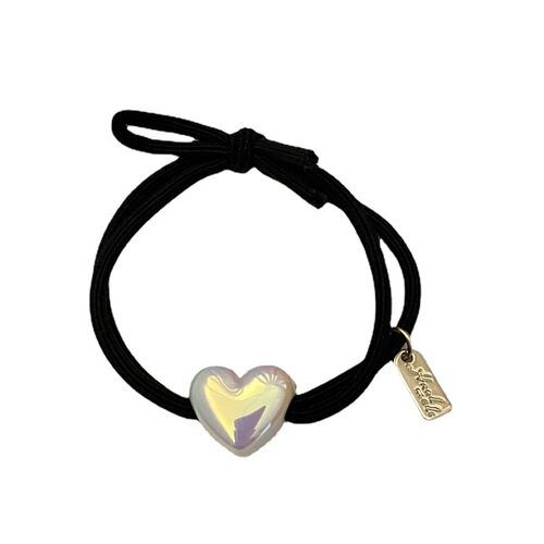 Korean version of Dongdaemun Super Fairy Love Pearl Hair Strap for Female Internet Celebrity Girls Hair Rope, Simple and Doesn’t Hurt Hair, Hair Tie Rubber Band