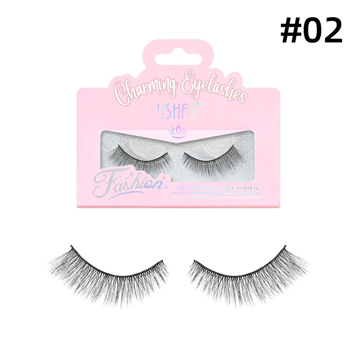 USHAS punto transfronterizo venta caliente maquillaje de ojos 3D grueso conjunto de pestañas falsas