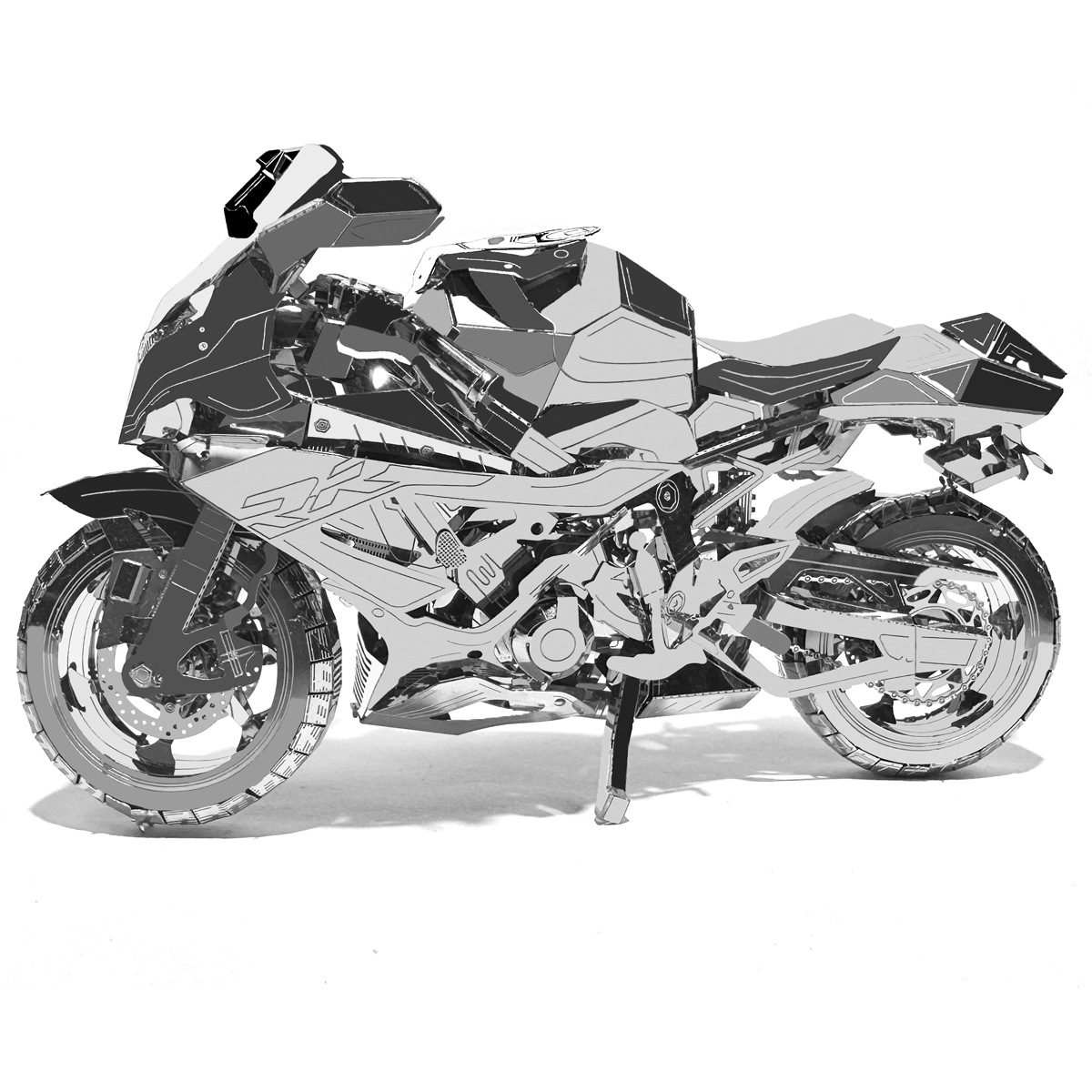 DIY hecho a mano 3D rompecabezas de metal adulto tridimensional modelo montaje creativo juguetes educativos producción difícil