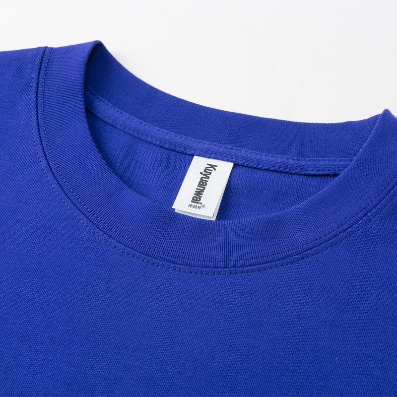 AG260 g 32 camisetas pesadas de algodón puro con hombros caídos, camiseta de manga corta de marca de moda suelta de gran tamaño personalizada