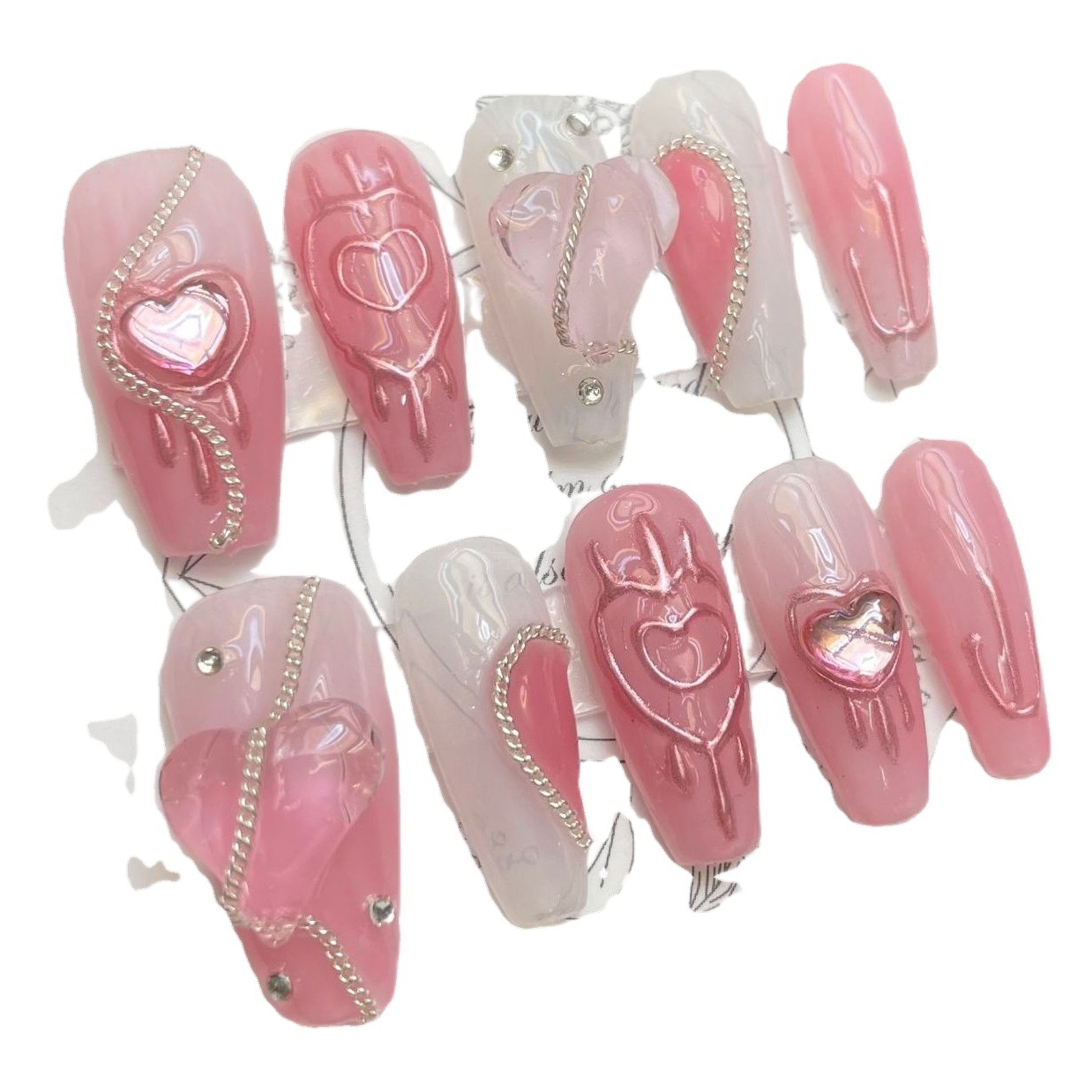 70 hecho a mano desgaste uñas dulce amor Internet celebridad desgaste uñas perezoso uñas belleza pieza duradera puro deseo desmontable