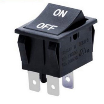 船型开关KCD4 6脚3档翘板开关大电流电器 打包机电源开关