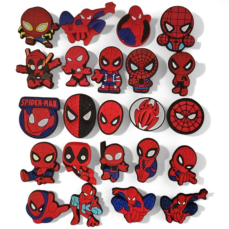 Cross-Border Shoe Charms, Marvel Spider-Man Clog Shoe Accessories, Pvc Rubber Clog Sandals, Garden Shoe Accessories Cross-Border Shoe Charms, Marvel Spider-Man Clog Shoe Accessories, Pvc Rubber Clog Sandals, Garden Shoe Accessories