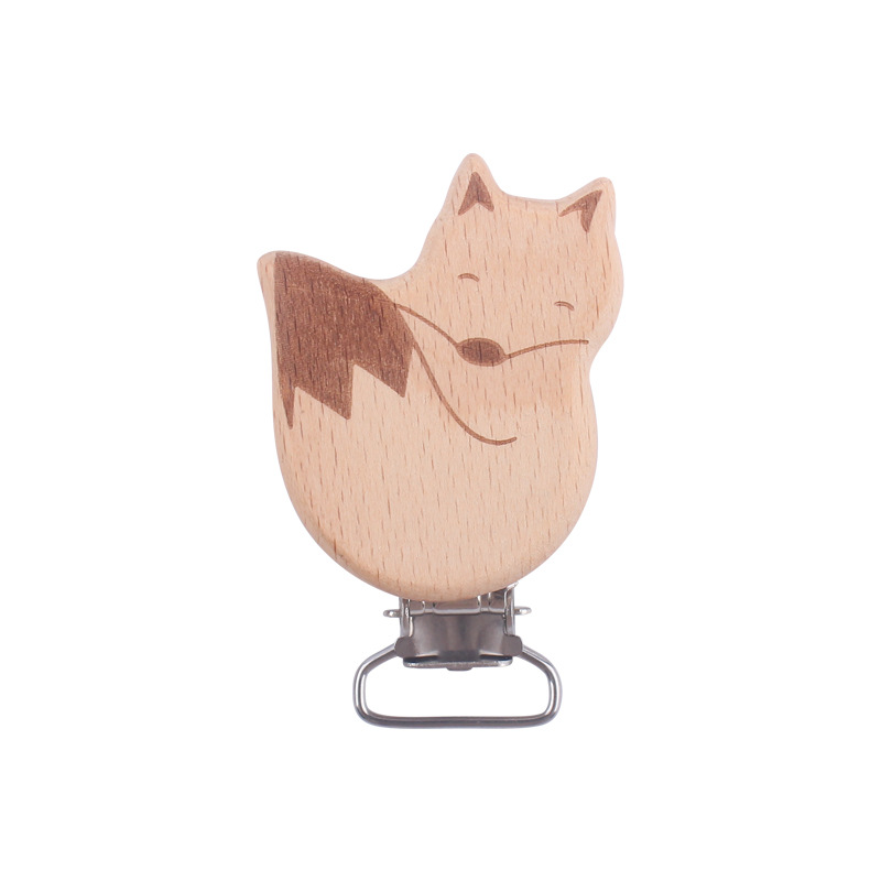 Bebé suministros de dibujos animados animal haya clip bebé creativo elefante forma DIY chupete cadena joyería Accesorios