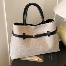 大容量包包女百搭2025新款夏季休闲单肩购物袋大学生上课包托特包