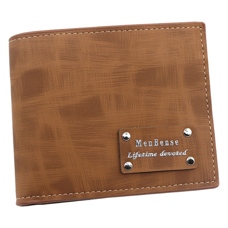 MenBense nueva cartera corta para hombres de negocios de moda casual de gran capacidad Multi-Tarjeta billetera corta para hombres