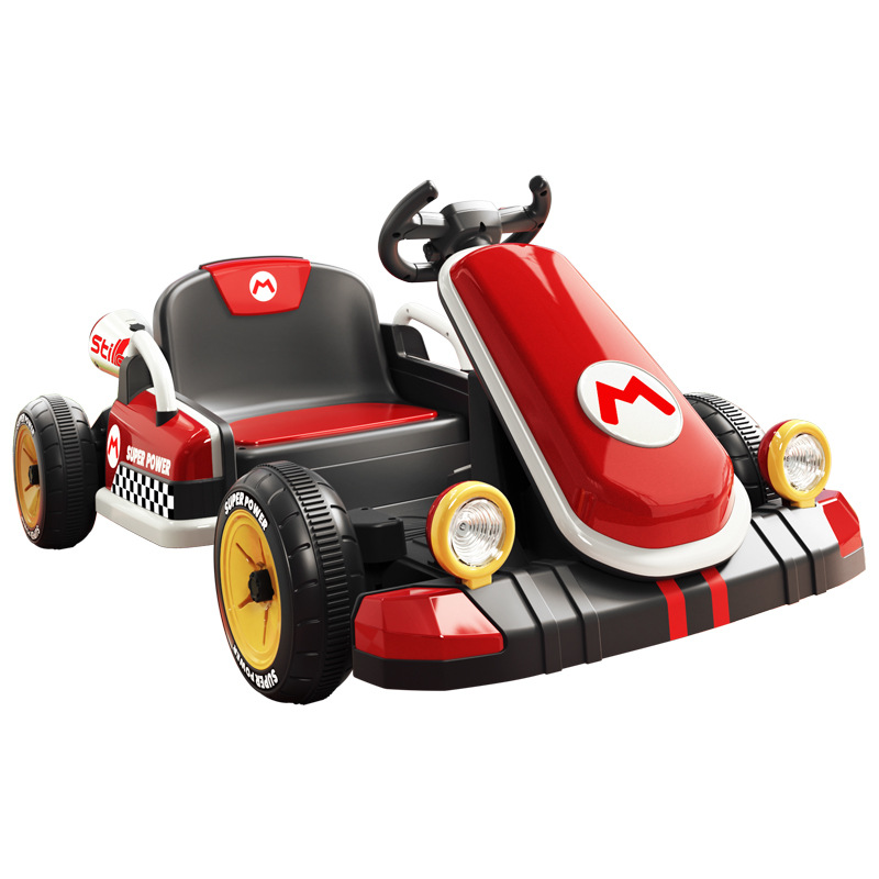 Coche eléctrico para niños en stock, nuevo coche de juguete para bebés, coche de control remoto de cuatro ruedas para niños