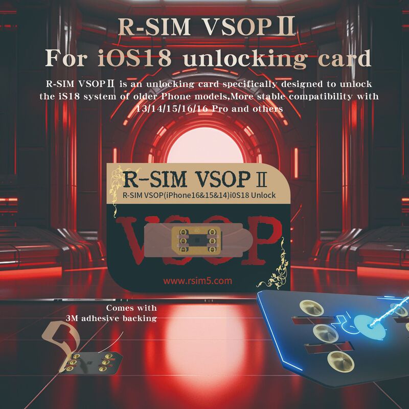 R-SIM VSOP2は、iPhone13-16の全シリーズのAppleカードステッカーiOS18 CLUBロック解除カードステッカーに適しています。|undefined