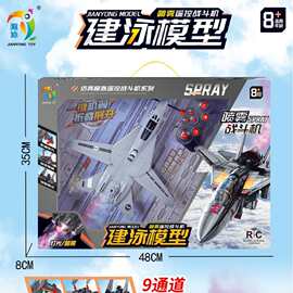 7053儿童益智启蒙1:16九遥控飞机一键展开收缩翅膀自动演示喷雾