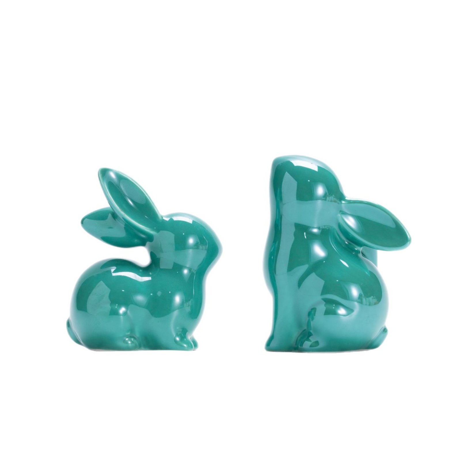 Conejo de cerámica Decoración moderna del hogar Sala de estar de cerámica Accesorios de estudio Lujo ligero Decoración creativa de Pascua de alta gama