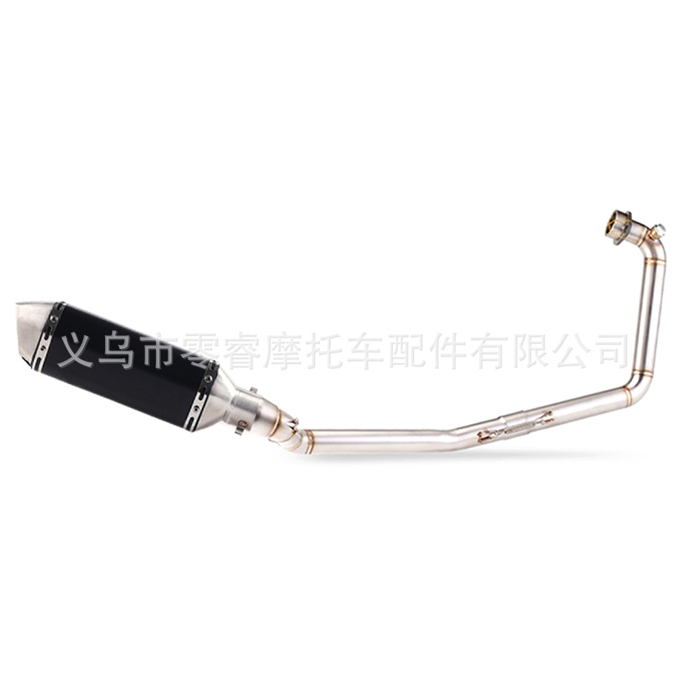Motorcycle Modification Exhaust Pipe Suitable for Suzuki Gsx-R150 2017-2021 Stainless Steel Front Section Full Section