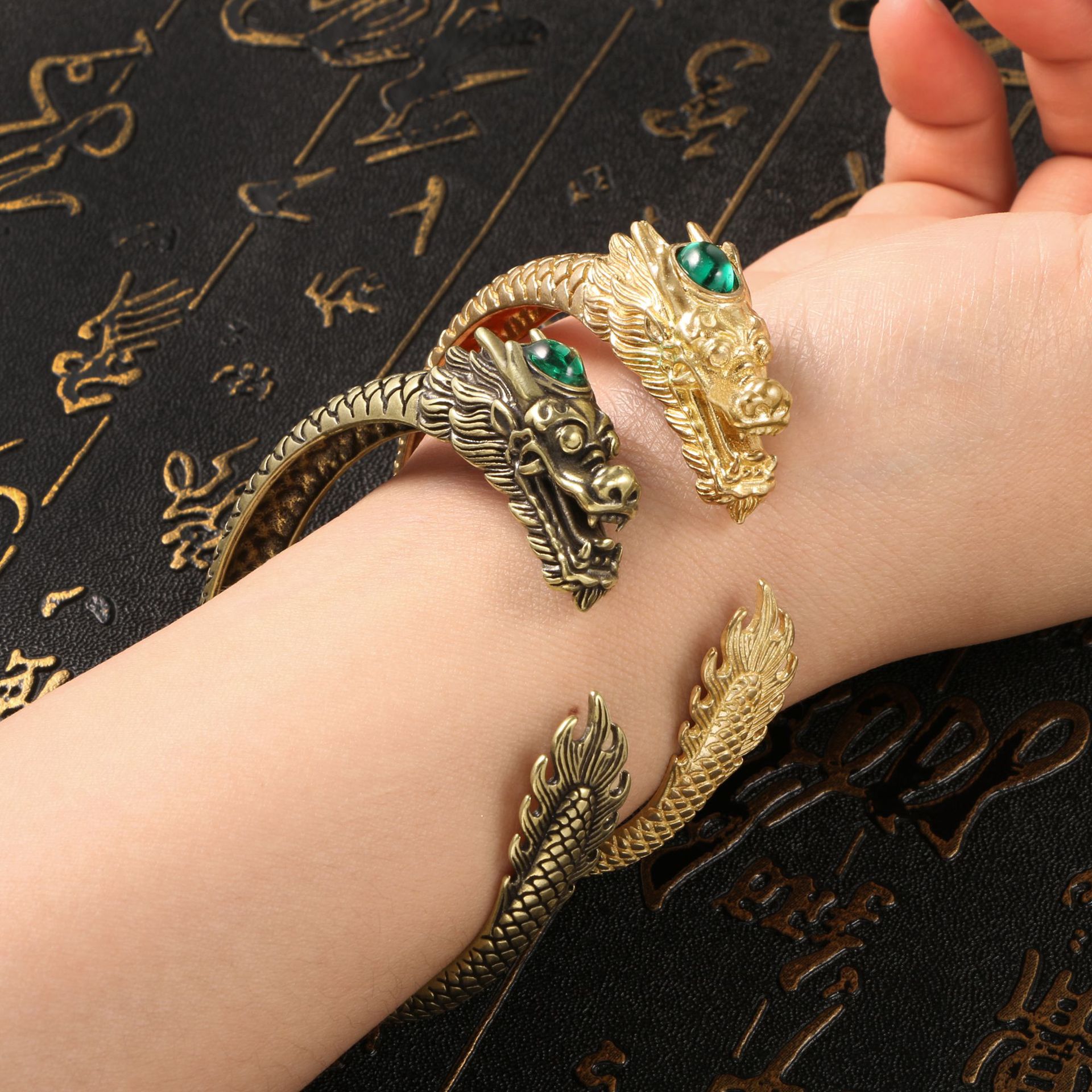 brass antique bracelet for St. Valentine's Day