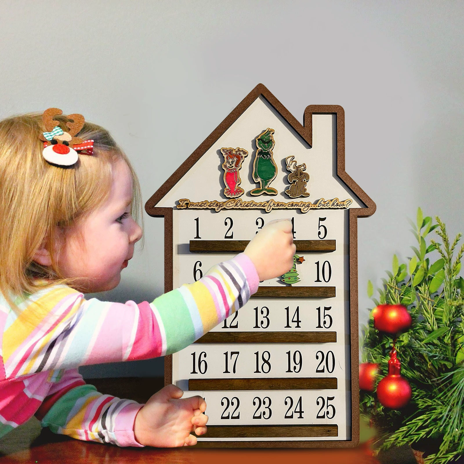 Трансграничная независимая станция 2024 Деревянные украшения Хэллоуина украшения Хэллоуин обратный отсчет тыквы летучие мыши деревянные украшения