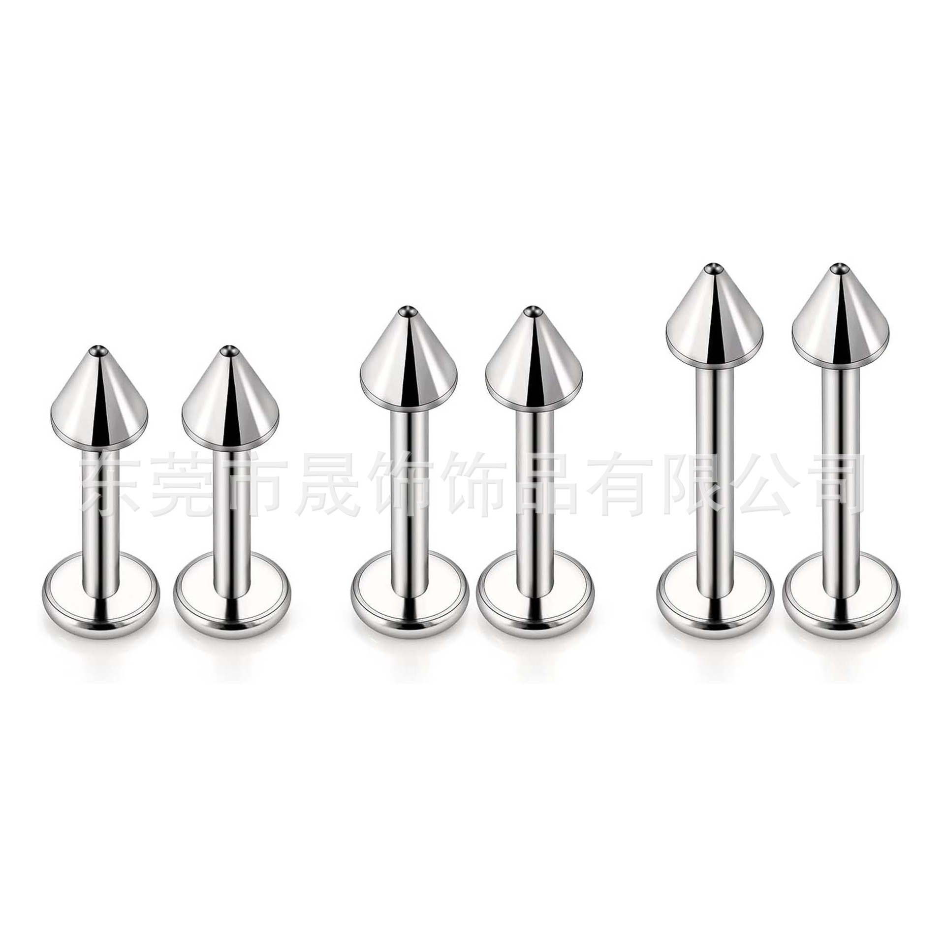 F136 Titanium Alloy Ear Stud Labret Stud 定制基础款 Accessories G23镜面 Polished Piercing Jewelry 穿孔