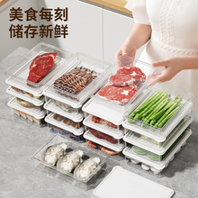 冰箱保鲜盒厨房塑料密封收纳蔬菜水果食品级分装盒子透明饺子冷冻