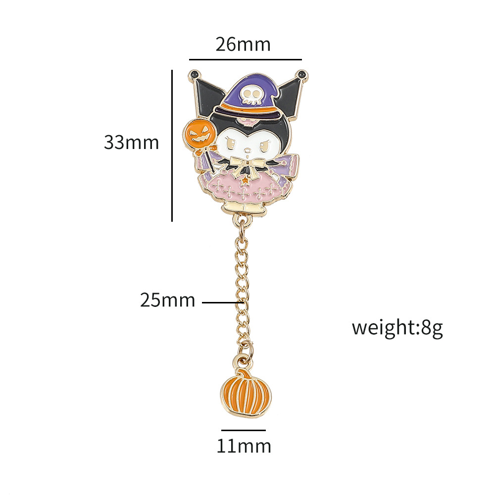 Venta caliente cien Sanrio serie de metal broche de dibujos animados coolomi Yugui perro KT gato todo-fósforo de moda insignia