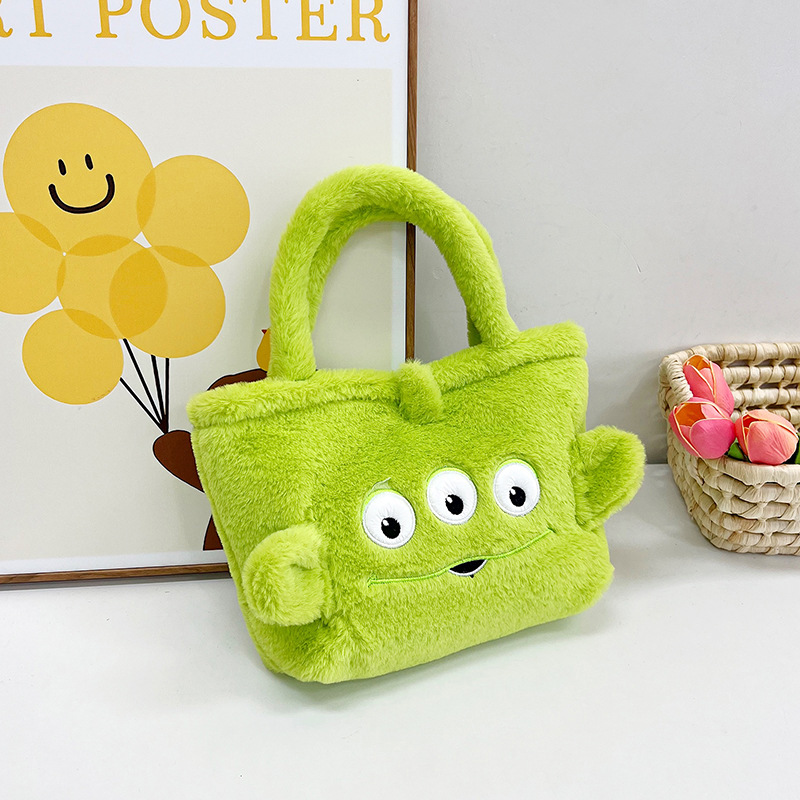 2023 nuevo bolso de peluche bolso de hombro de niña de dibujos animados bolso de hombro de chicas