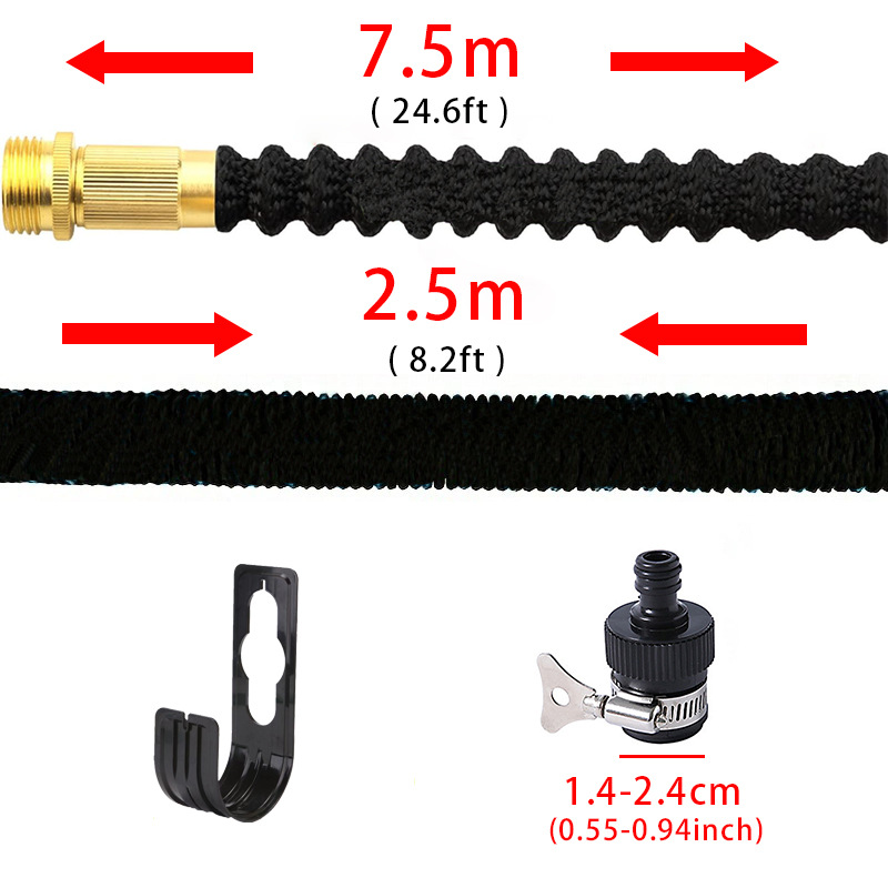Tubo de agua retráctil conjunto de alta presión tubo de lavado de automóviles pistola de agua jardín riego de flores y verduras mangueras retráctiles mágicas image 15