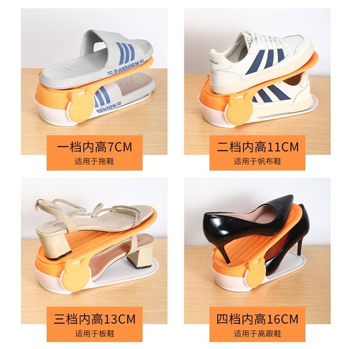 Shoe storage space-saving shoe cabinet shoe box with layered adjustable built-in folding shoe rack shoe holder shoe organizer