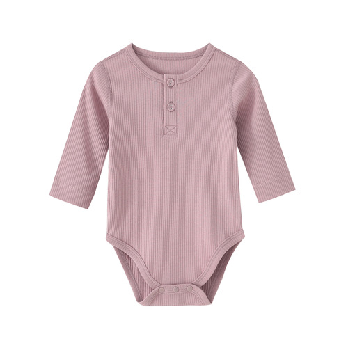 Lan Jing Modal Long Sleeve Bodysuit for Newborn Babies, Boneless Autumn and Winter Base Layer Bodysuit, Crawling Suit for Children, Onesie