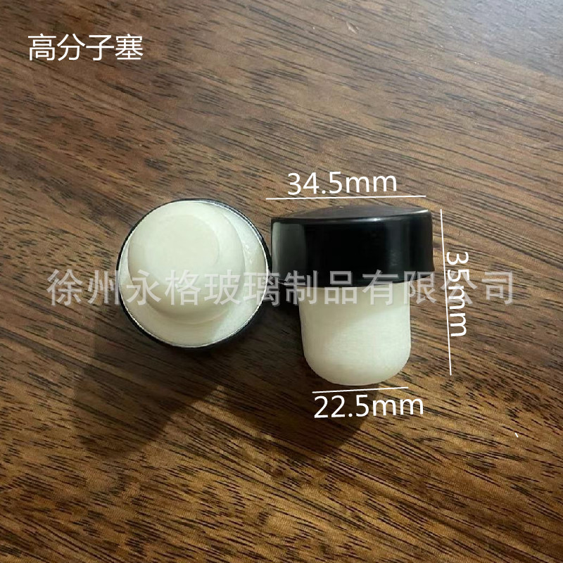 En stock al por mayor vino tinto corcho polímero corcho roble enchufe tipo T tapón sintético cubierta de cristal en stock sellado