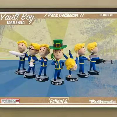 Fallout Radiation Boy 1 поколение, 2 поколение, 3 поколение, 4 поколение, 7 качающихся кукол Vault Boy