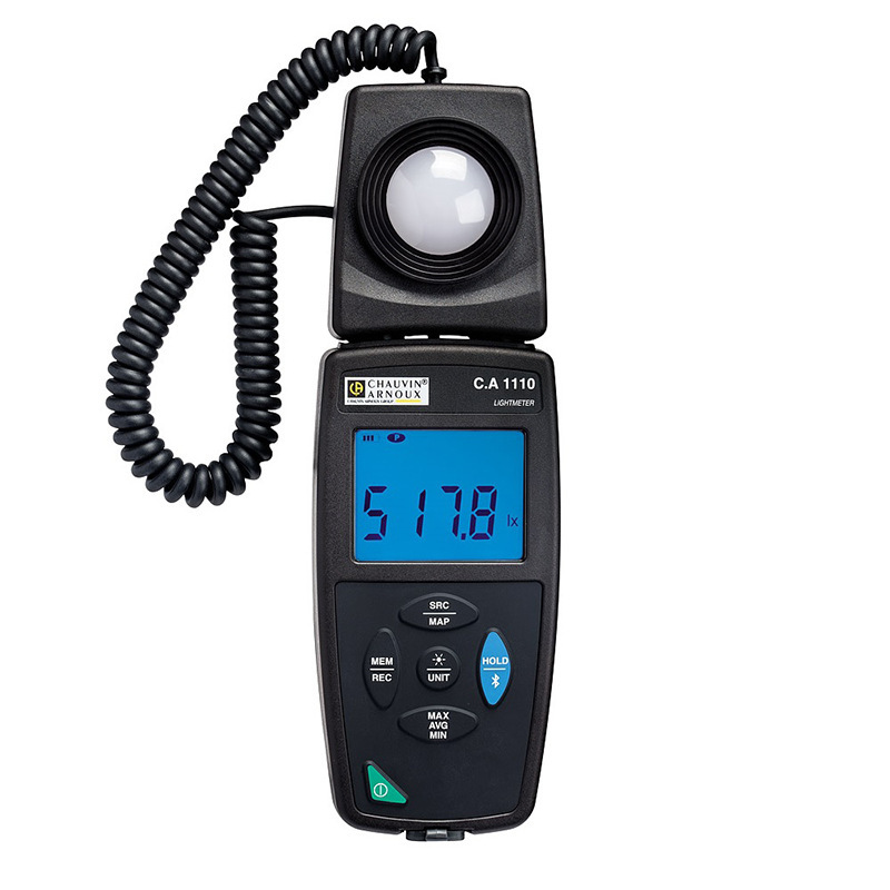 法国CA1110照度计白炽灯LED灯荧光灯光谱误差补偿CHAUVIN ARNOUX