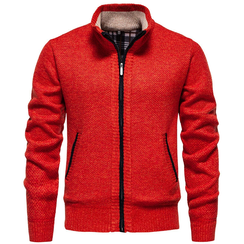 2025 мужской трикотаж с воротником осенью и зимой новый кардиган топы корейская версия тонкая тонкая однотонная шерстяная рубашка для волос