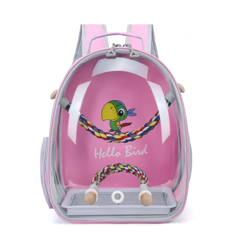 Hola novia bolsa de pájaros bolsa de loros bolsa de hombro mochila porosa transpirable portátil máquina de almacenamiento de cenizas piel de tigre de xuanfeng