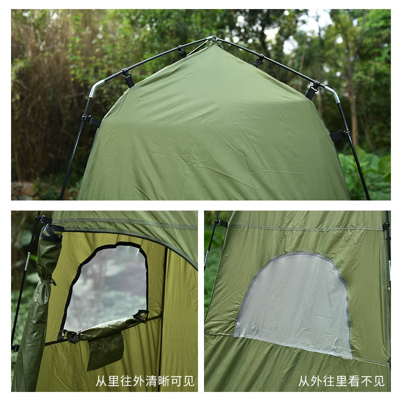 Travel mannequin head, tent for bath for camping