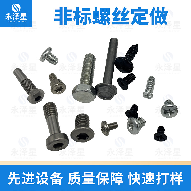 定制异形不锈钢机牙小螺钉手拧螺丝定制台阶螺栓定制非标螺丝定制