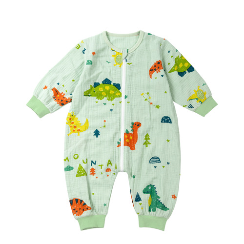 Baby split-leg sleeping bag, baby gauze, Class A pure cotton, thin anti-kick quilt, four-season newborn air-conditioned home clothes