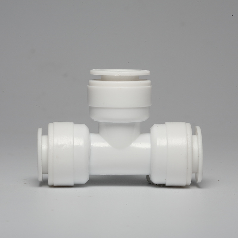 T-tipo de accesorios purificador de agua de 3 puntos tee K7063-point de conexión rápida tee-punto de conexión rápida de 3 puntos PE tubería de 2 puntos PE conexión rápida sin tarjeta