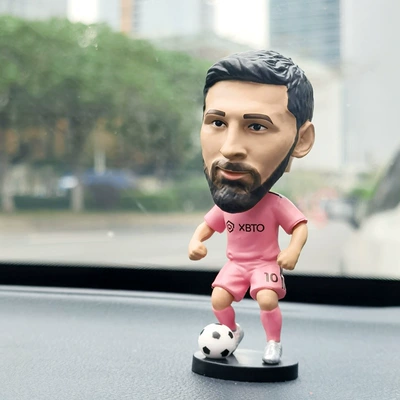 World Cup Football Star Car ornaments - -spring-pink-messi