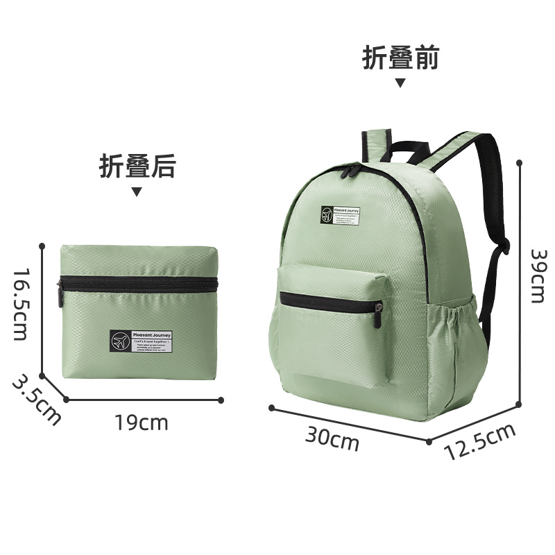 Runhui nueva mochila a cuadros de diamantes mochila plegable viaje ligero estudiante mochila mochila hombro femenino