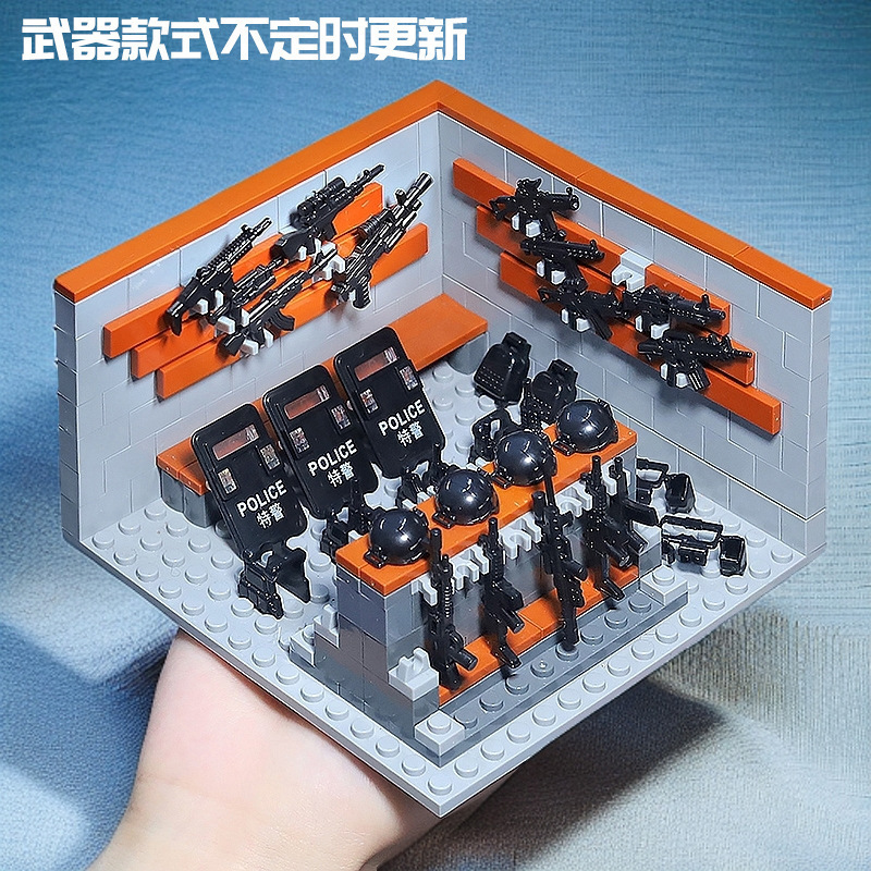 国境を越えたホットセール MOC 軍事基地監視塔シーンビルディングブロック特殊部隊フィギュア DIY 組み立て教育玩具|undefined