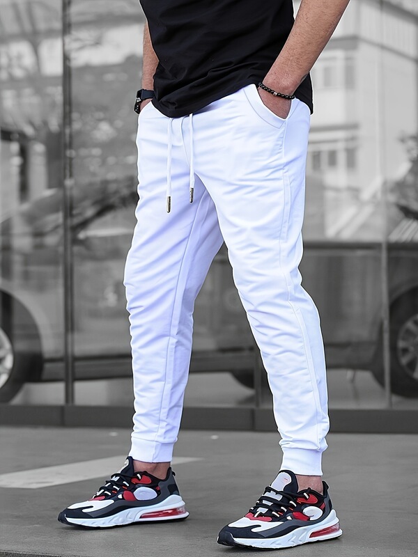 Z 29578 Men's Multi-Pocket Jogger Pants Men's Multi-Pocket Drawstring Jogger Pants