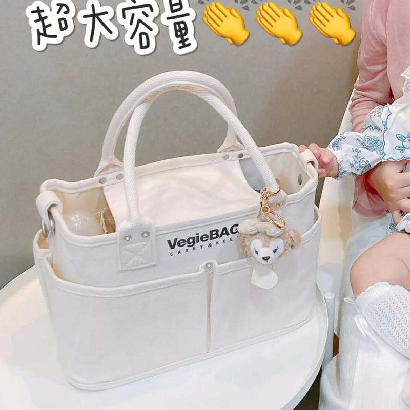 Japanese vegiebag Mommy Bag Portable Mother and Baby Bag for Going Out Lightweight Large Capacity Mother Bag Women's Canvas Tote Bag Japanese vegiebag Mommy Bag Portable Mother and Baby Bag for Going Out Lightweight Large Capacity Mother Bag Women's Canvas Tote Bag