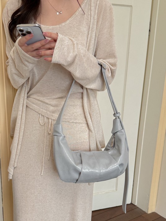 Casual bolso de bollo de bollo de gran capacidad para mujeres 2026 nuevo estilo coreano de nicho de moda universal bolso de hombro