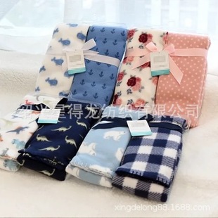 �ɐ��L��ͨ�����D�� FLEECE THROW �p��q̺�ӈA�Wӡ�����׃�ë̺